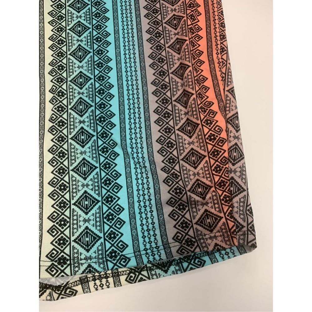 Aztec Patterned Biker Shorts - Picture 2 of 8